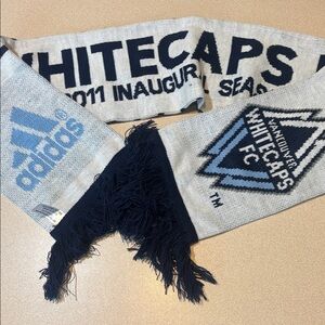 Adidas Whitecaps FC Inaugural Season Scarf - Blue and White